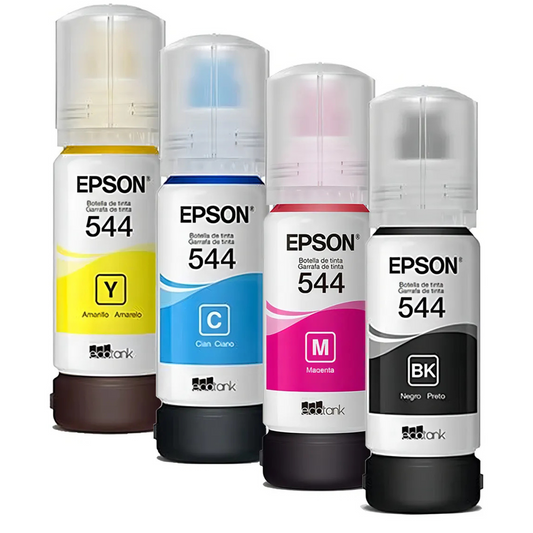 Tinta Epson T544 Pack de 4 colores CMYK de 65ml c/u