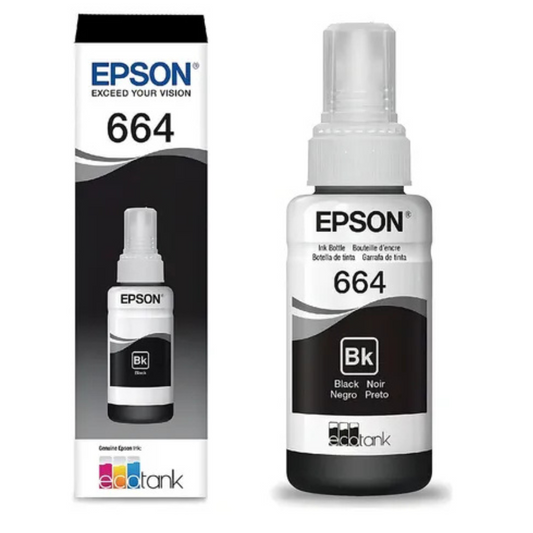 Tinta de impresora negra Epson T664 70 ml